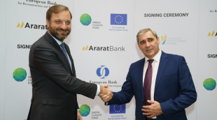 EBRD and AraratBank Join Forces to Promote Green Economy and Competitiveness in Armenia